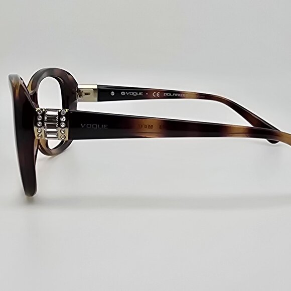 Vogue VO2943-SB W656/T5 Tortoise Rhinestone Sunglasses Frame w/ Case 55-17-135 - Picture 4 of 16